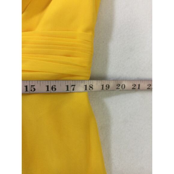AW BRIDAL 16 2X plus mustard yellow Polly bridesmaid formal maxi dress NEW 0b10 - Picture 7 of 9